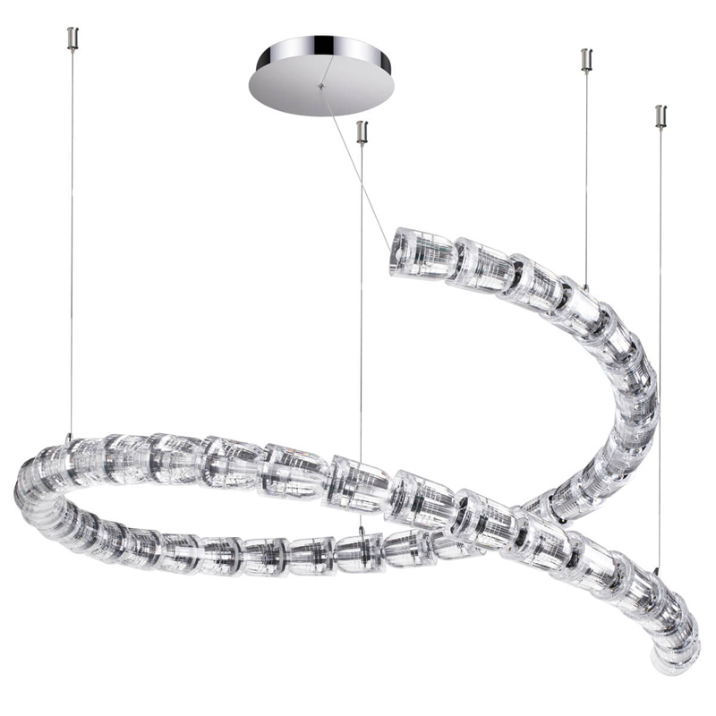 Люстра Safora Chrome Хром Прозрачный Люстра Safora Chrome Хром Прозрачный в Грозном | Loft Concept