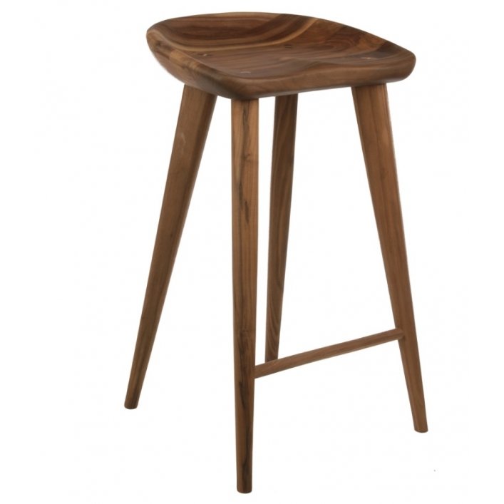 Барный стул Craig Bassam Tractor Counter Stool Белый дуб Орех в Грозном | Loft Concept 