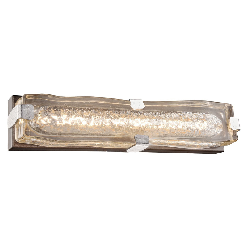 Бра с плафоном из выдувного муранского стекла Lumpio Silver Серебристый Коричневый Бра с плафоном из выдувного муранского стекла Lumpio Silver Серебристый Коричневый в Грозном | Loft Concept