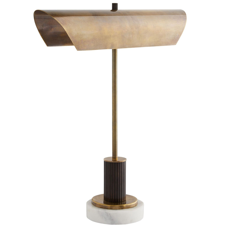 Дизайнерская настольная лампа LANSING LAMP Черный Золотой Белый Дизайнерская настольная лампа LANSING LAMP Черный Золотой Белый в Грозном | Loft Concept