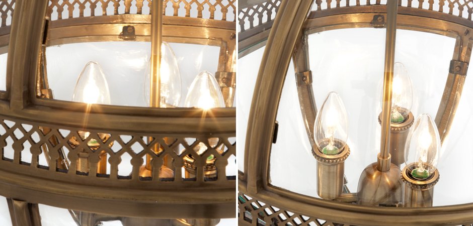 Люстра Lantern Residential Brass M Люстра Lantern Residential Brass M - Loft-Concept в Грозном