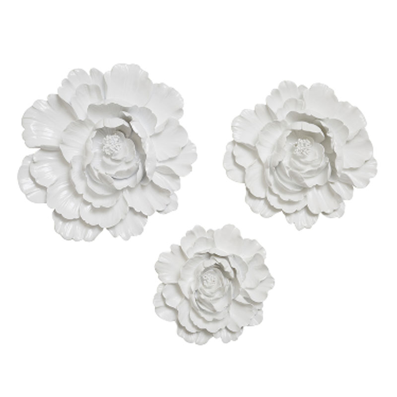 Аксессуар на стену Decor Flowers Rose Hip white Белый Аксессуар на стену Decor Flowers Rose Hip white Белый в Грозном | Loft Concept