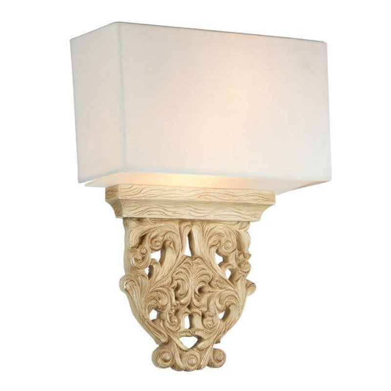 Бра Agueta Light Sconce Белый Бежевый Бра Agueta Light Sconce Белый Бежевый в Грозном | Loft Concept