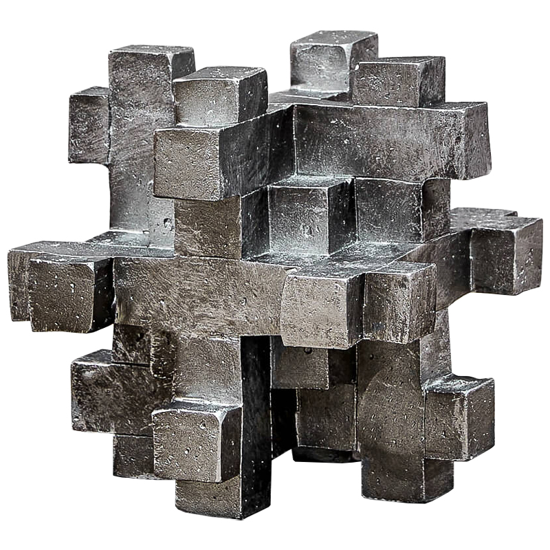 Аксессуар Cube Abstraction Серебряный Аксессуар Cube Abstraction Серебряный в Грозном | Loft Concept