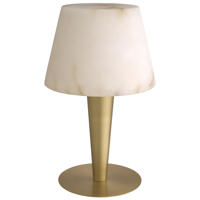 Настольная лампа Eichholtz Table Lamp Scarlette Бежевый Белый Мрамор Bianco Латунь Настольная лампа Eichholtz Table Lamp Scarlette Бежевый Белый Мрамор Bianco Латунь в Грозном | Loft Concept