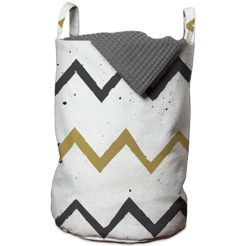 Корзина Chevron Basket Белый Горчичный Графит Корзина Chevron Basket Белый Горчичный Графит в Грозном | Loft Concept