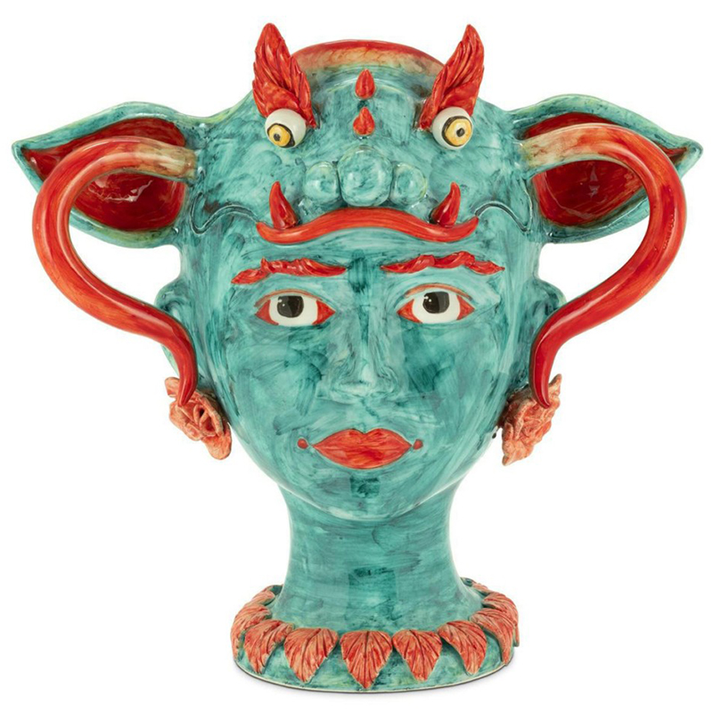 Ваза Vase Selva Dragon Бирюзовый Красный Ваза Vase Selva Dragon Бирюзовый Красный в Грозном | Loft Concept