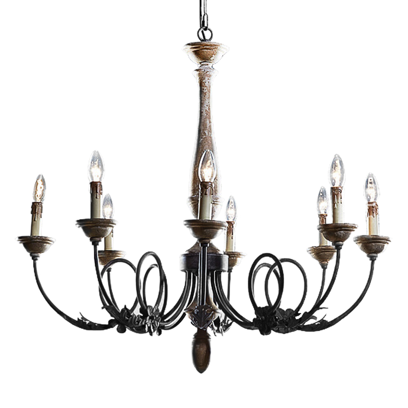 Люстра Gaudin Chandeliers Винтажный черный Бежево-серый Люстра Gaudin Chandeliers Винтажный черный Бежево-серый в Грозном | Loft Concept