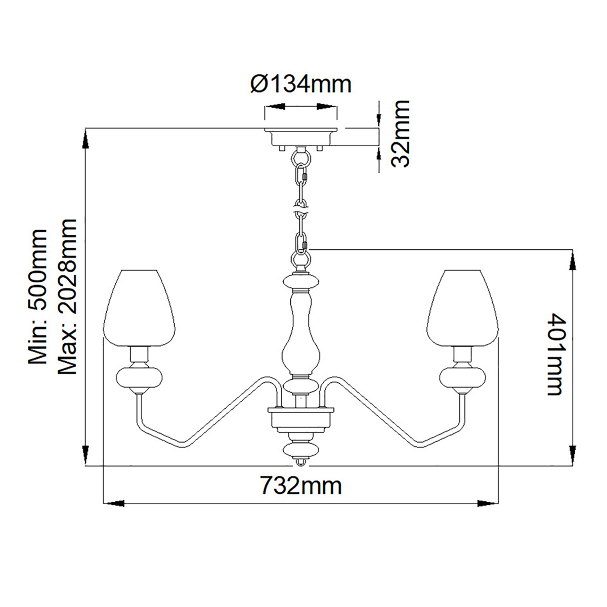  Люстра с 5-ю стеклянными плафонами в форме бокалов и угловыми кронштейнами Elstead Lighting в Грозном