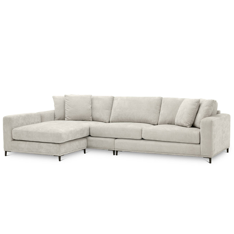 Диван Eichholtz Sofa Feraud Lounge sand Песочный Черный Диван Eichholtz Sofa Feraud Lounge sand Песочный Черный в Грозном | Loft Concept