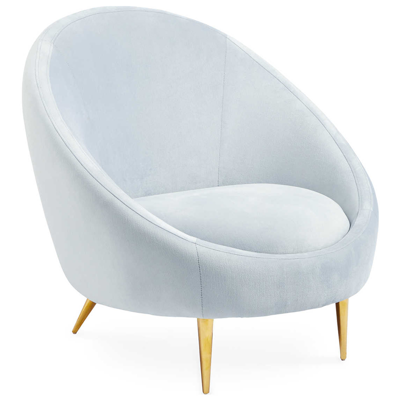Кресло Jonathan Adler Ether Bergamo Ice Accent Chair Голубой пастельный Золотой Кресло Jonathan Adler Ether Bergamo Ice Accent Chair Голубой пастельный Золотой в Грозном | Loft Concept