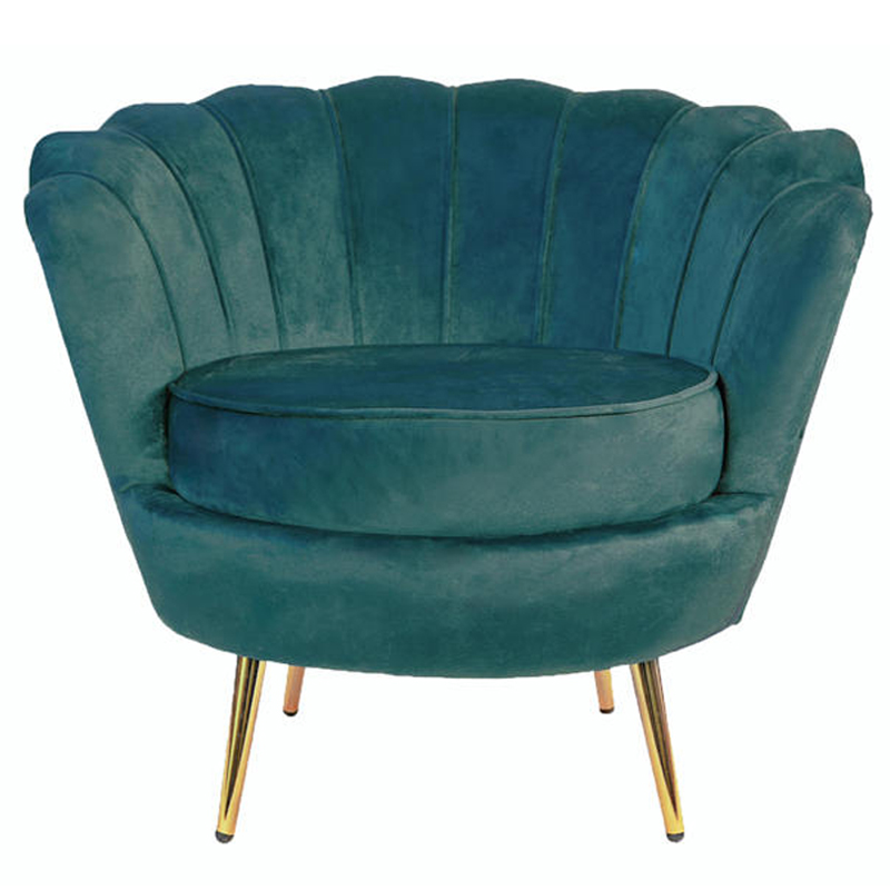 Кресло Бирюзовый велюр Trapezium Turquoise velvet Бирюзовый в Грозном | Loft Concept 