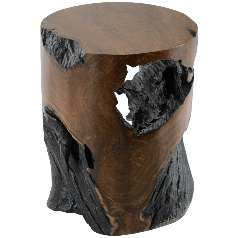 Приставной стол Old Stump Side Table Коричневый Приставной стол Old Stump Side Table Коричневый в Грозном | Loft Concept