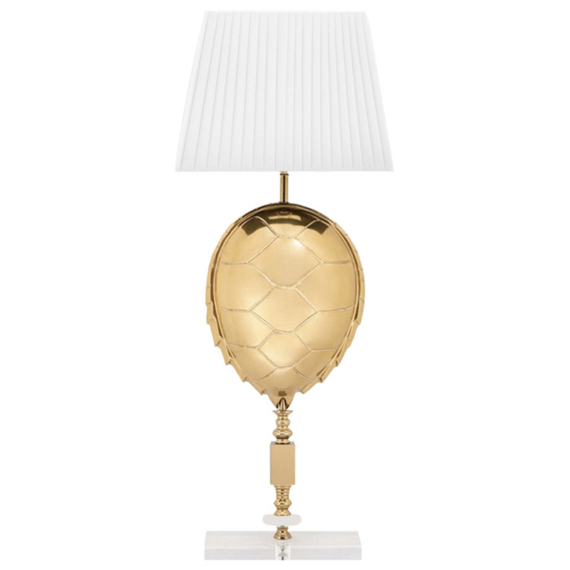 Настольная Лампа Table Lamp Turtle Белый Глянцевое золото Настольная Лампа Table Lamp Turtle Белый Глянцевое золото в Грозном | Loft Concept