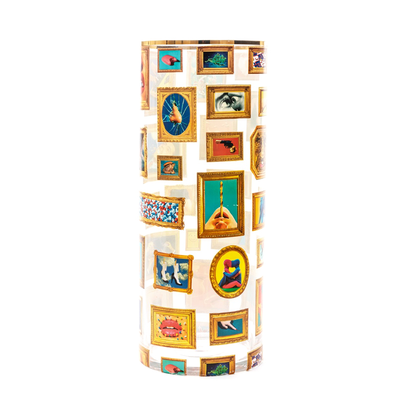 Ваза Seletti Frames Big Прозрачный Золотой Ваза Seletti Frames Big Прозрачный Золотой в Грозном | Loft Concept