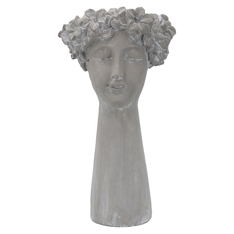 Ваза Agata Bust Vase Серый Ваза Agata Bust Vase Серый в Грозном | Loft Concept