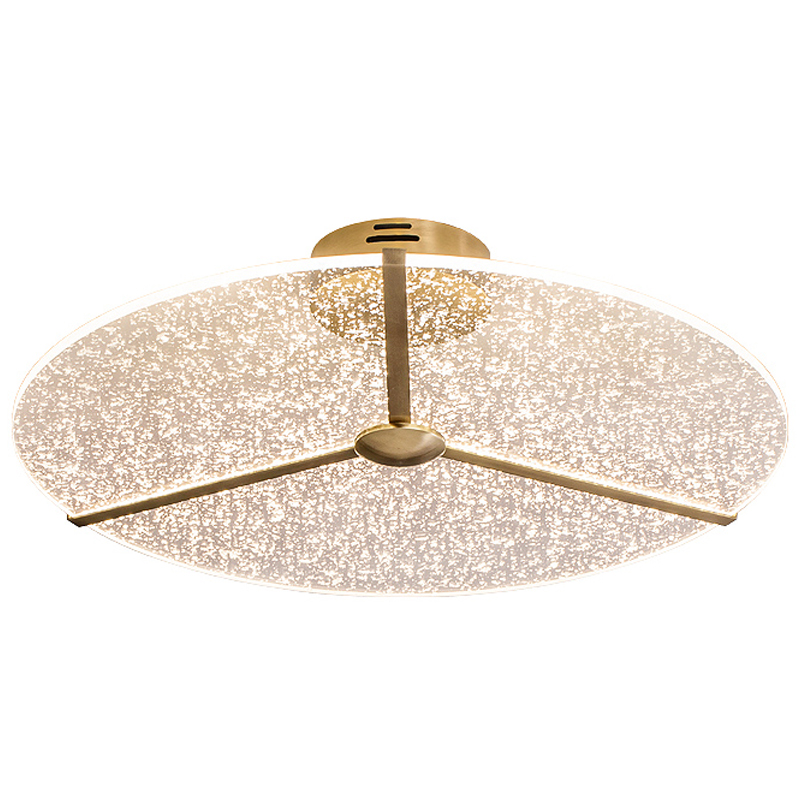Потолочный светильник Carla ceiling lamp Прозрачный Латунь Потолочный светильник Carla ceiling lamp Прозрачный Латунь в Грозном | Loft Concept
