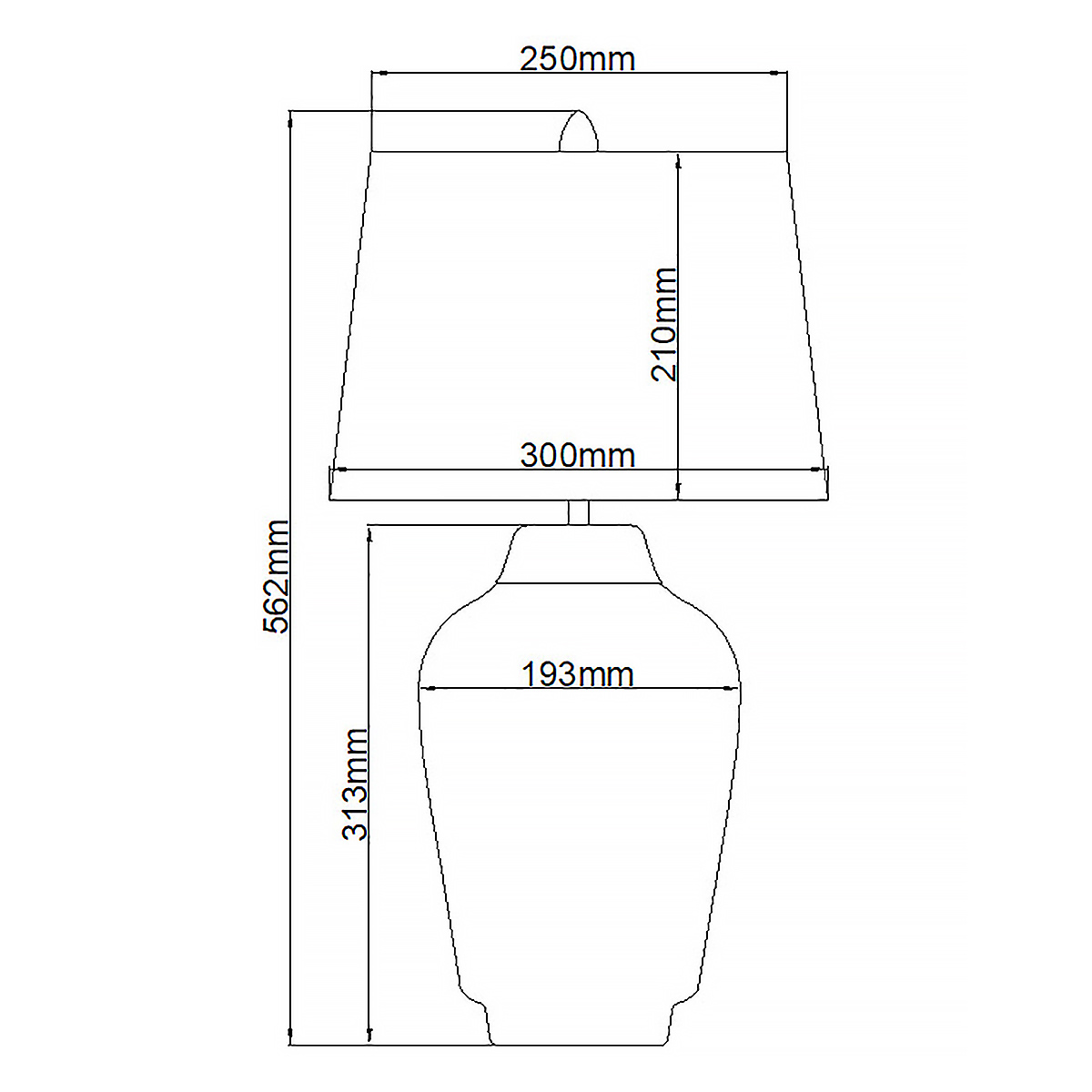 Настольная лампа с белым конусным абажуром и ребристым керамическим основанием Quintiesse в Грозном