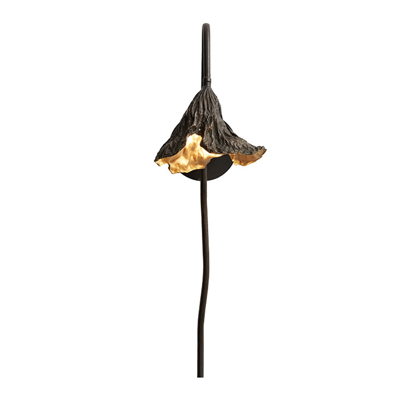 Настенный светильник Увядший Лотос Withering Lotus Lamp I Золотой Темная бронза Настенный светильник Увядший Лотос Withering Lotus Lamp I Золотой Темная бронза в Грозном | Loft Concept