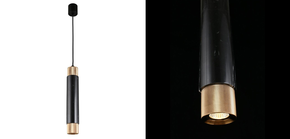 Подвесной светильник Cocktail Tube Черный Подвесной светильник Cocktail Tube Черный - Loft-Concept в Грозном