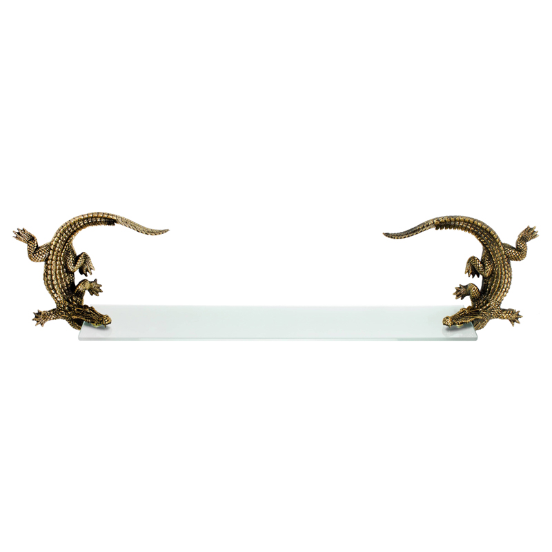Полка для ванной Bronze Crocodiles Бронза Полка для ванной Bronze Crocodiles Бронза в Грозном | Loft Concept