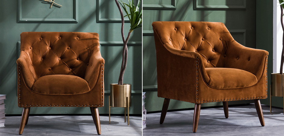 Кресло Terracotta Velvet Armchair Кресло Terracotta Velvet Armchair - Loft-Concept в Грозном