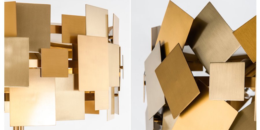 Торшер Gold Plate Floor Lamp Торшер Gold Plate Floor Lamp - Loft-Concept в Грозном