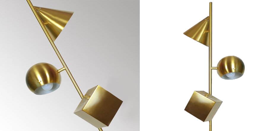 Торшер 3D geometry Gold Торшер 3D geometry Gold - Loft-Concept в Грозном