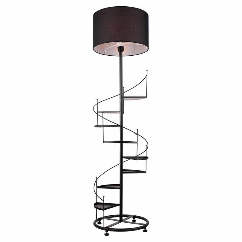 Торшер Spiral Staircase Floor Lamp Black Черный в Грозном | Loft Concept 