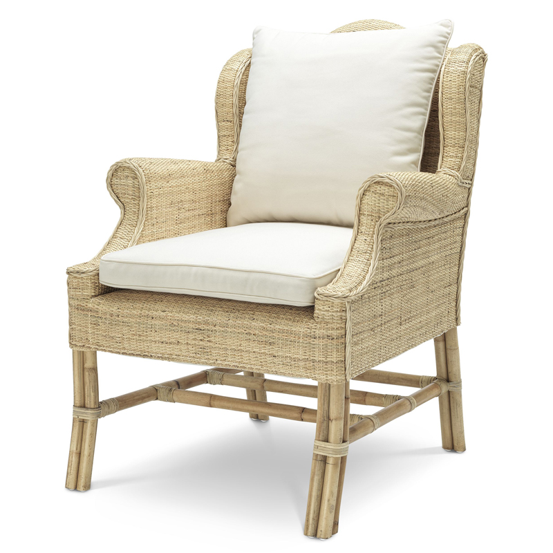 Кресло Eichholtz Chair Porto Ercole Бежевый Кремовый Кресло Eichholtz Chair Porto Ercole Бежевый Кремовый в Грозном | Loft Concept