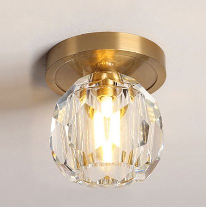 Потолочный светильник RH Boule de Cristal Single ceiling light Латунь Прозрачное Стекло Потолочный светильник RH Boule de Cristal Single ceiling light Латунь Прозрачное Стекло в Грозном | Loft Concept