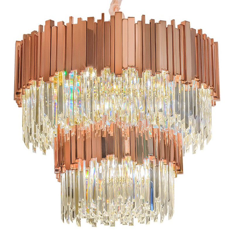 Круглая многоярусная люстра Luxxu Modern Cascade Chandelier Bronze Metal Glass 80 Бронза Прозрачное Стекло Круглая многоярусная люстра Luxxu Modern Cascade Chandelier Bronze Metal Glass 80 Бронза Прозрачное Стекло в Грозном | Loft Concept