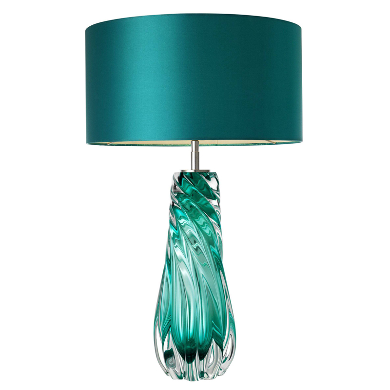 Настольная лампа Eichholtz Table Lamp Barron Бирюзовый Никель Настольная лампа Eichholtz Table Lamp Barron Бирюзовый Никель в Грозном | Loft Concept
