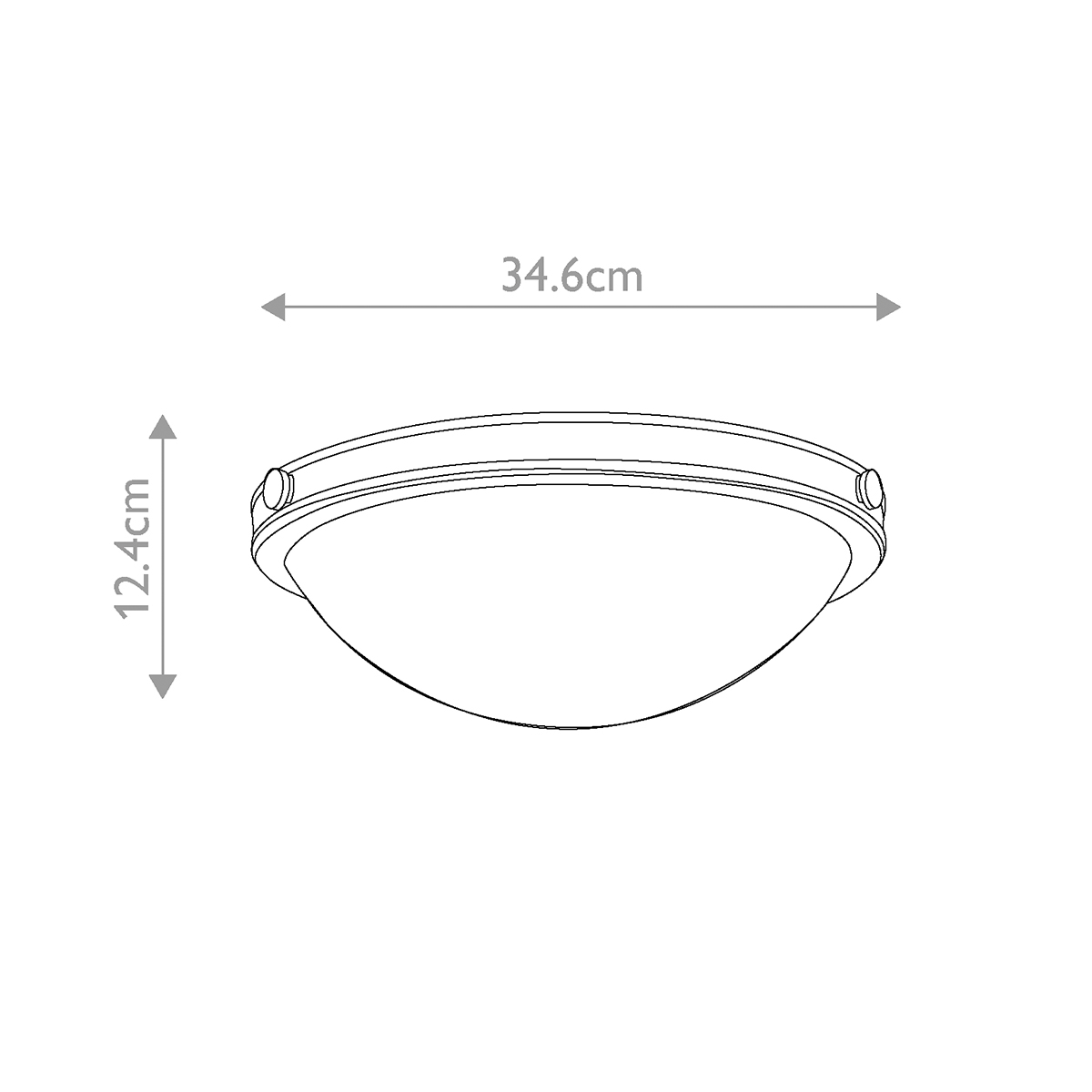 Потолочный светильник цвета латунь с полусферическим матовым белым плафоном Hinkley в Грозном