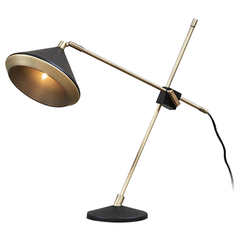 Настольная лампа Bert Frank Table Lamp Черный Золотой Настольная лампа Bert Frank Table Lamp Черный Золотой в Грозном | Loft Concept