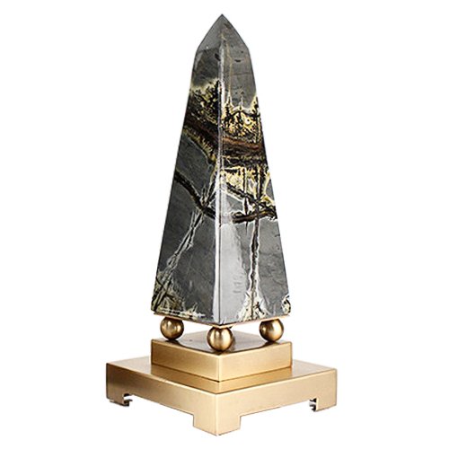 Статуэтка Stone Obelisk Серый Латунь Статуэтка Stone Obelisk Серый Латунь в Грозном | Loft Concept
