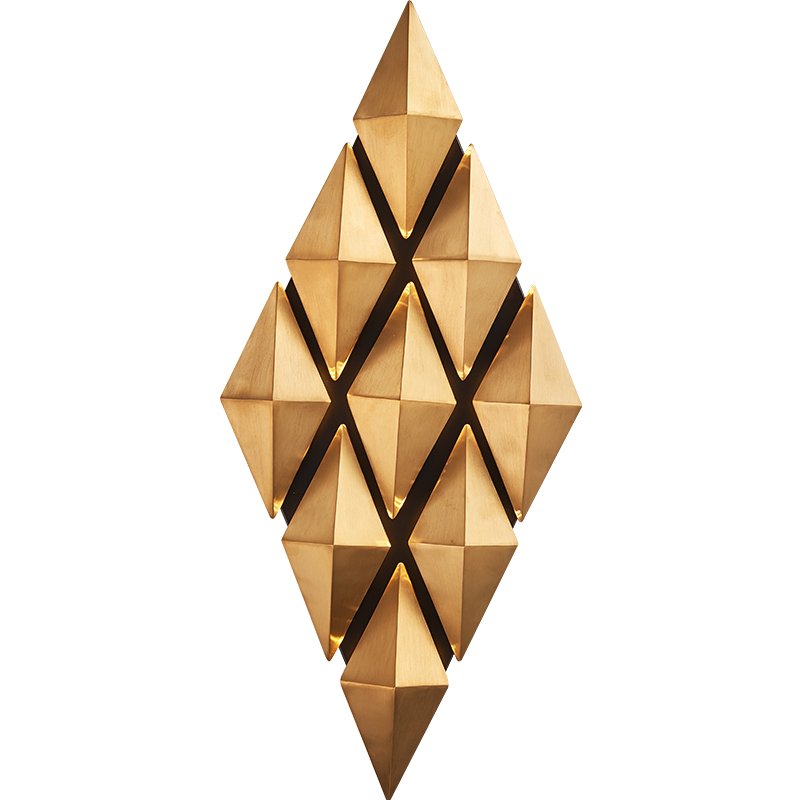 Бра Honeycomb Gold lozenges Wall Lamp Золотой Бра Honeycomb Gold lozenges Wall Lamp Золотой в Грозном | Loft Concept