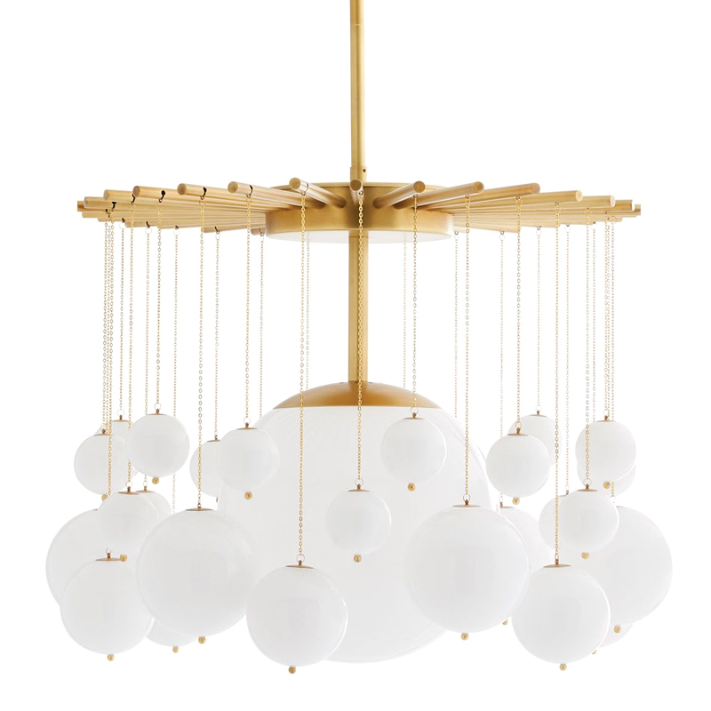 Люстра Arteriors MIRA CHANDELIER Золотой Белый Люстра Arteriors MIRA CHANDELIER Золотой Белый в Грозном | Loft Concept