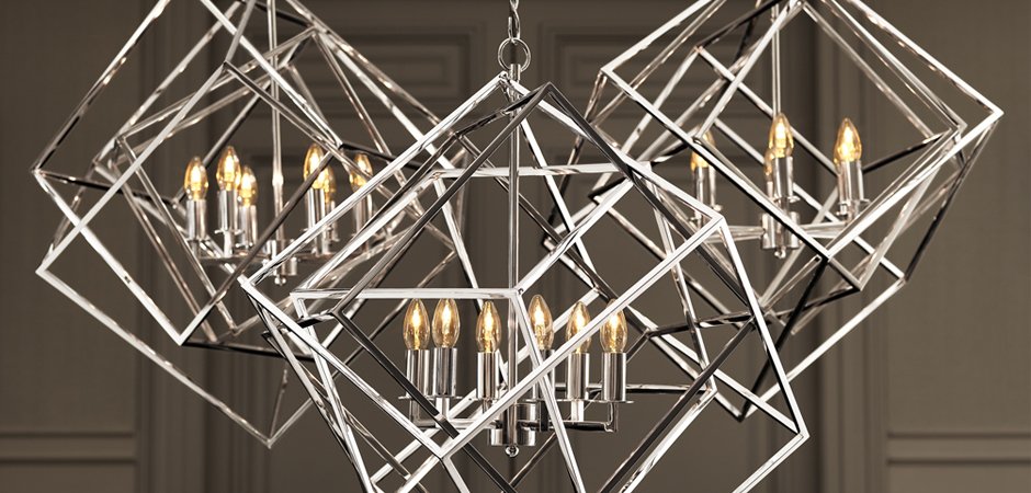 Подвесной светильник КУБ Matrix цвет Nickel Подвесной светильник КУБ Matrix цвет Nickel - Loft-Concept в Грозном