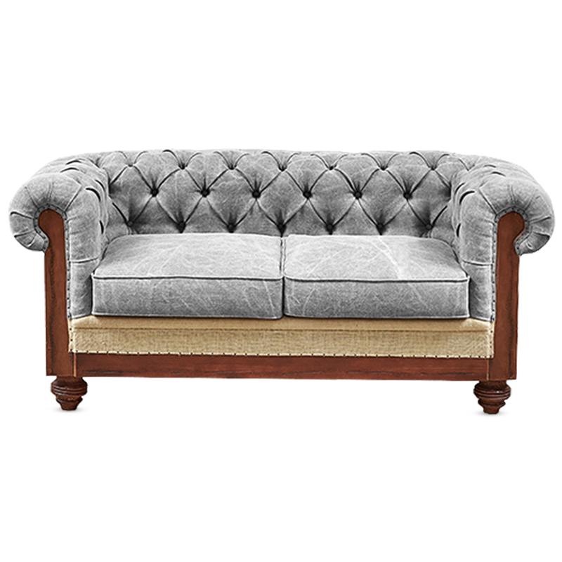 Диван Deconstructed Chesterfield Sofa double Gray Коричневый Бежево-серый Серый Диван Deconstructed Chesterfield Sofa double Gray Коричневый Бежево-серый Серый в Грозном | Loft Concept