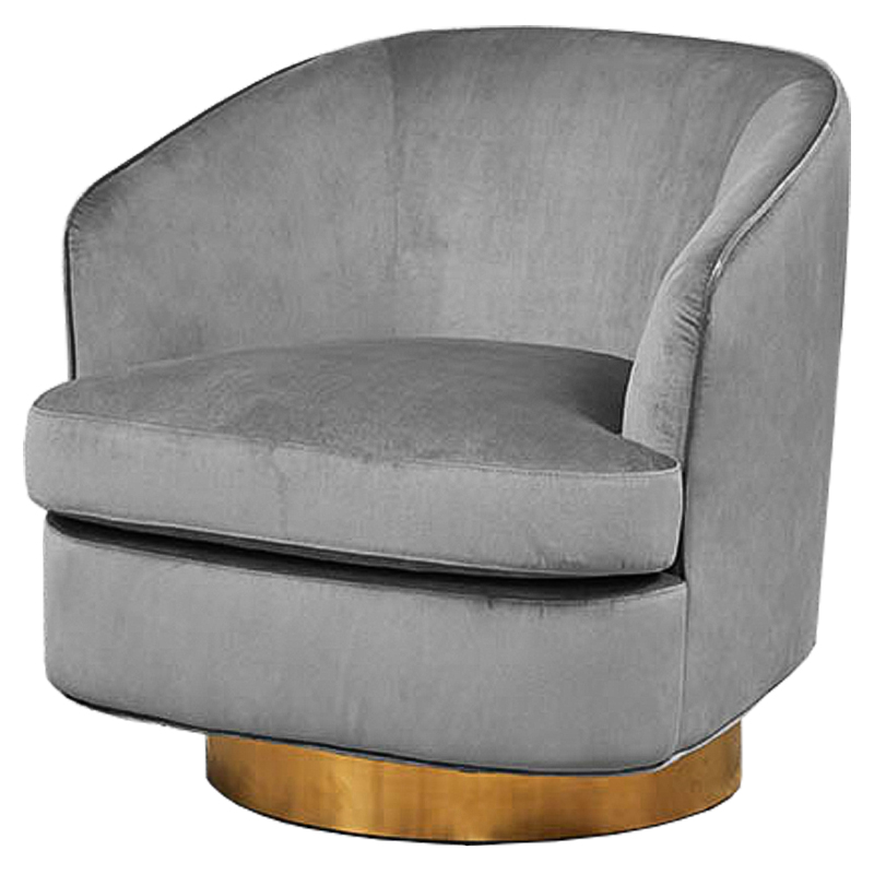 Кресло Stardust Armchair Grey Серый Латунь Кресло Stardust Armchair Grey Серый Латунь в Грозном | Loft Concept
