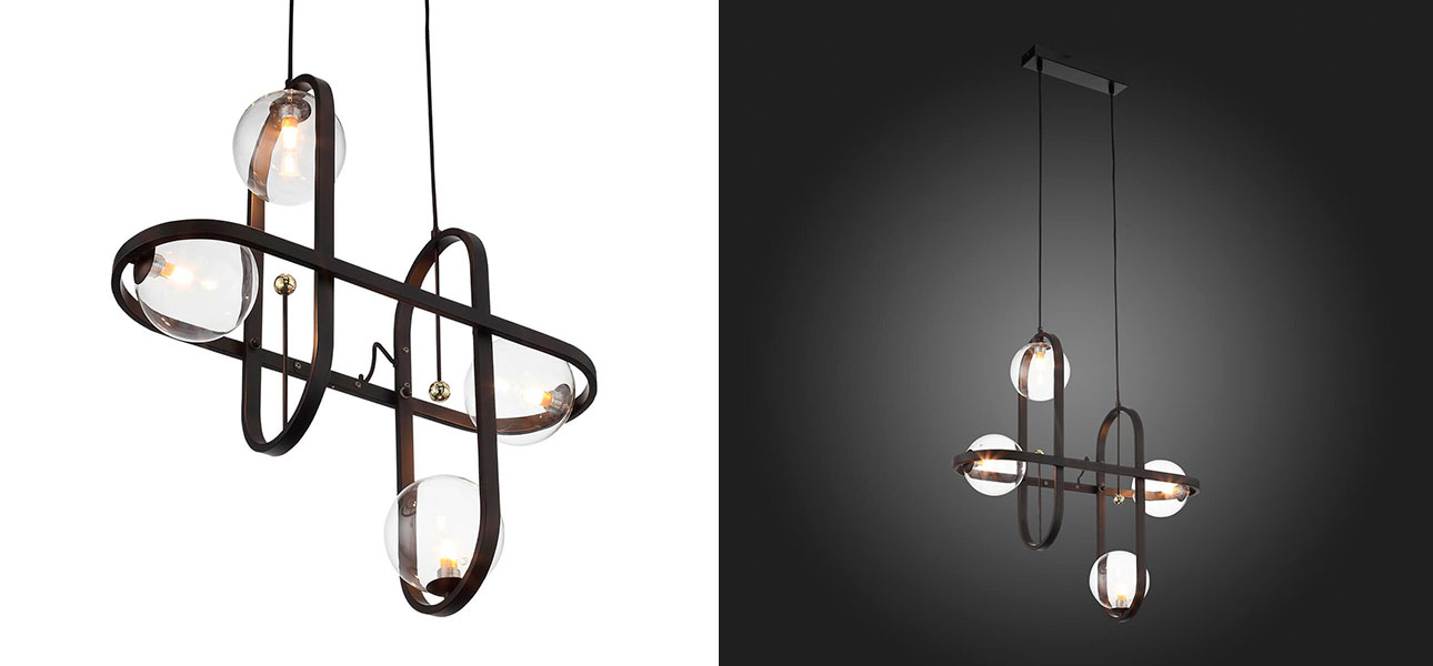 Люстра черная Scandinavia - фото