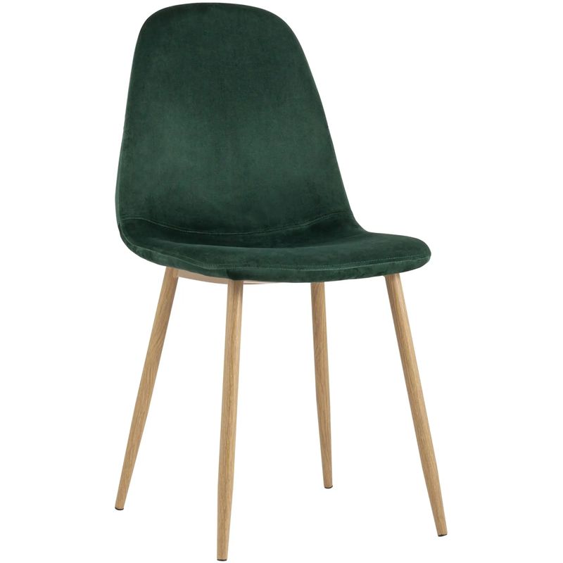 Стул Archie Chair Темно-Зеленый Велюр Зеленый Древесина Стул Archie Chair Темно-Зеленый Велюр Зеленый Древесина в Грозном | Loft Concept
