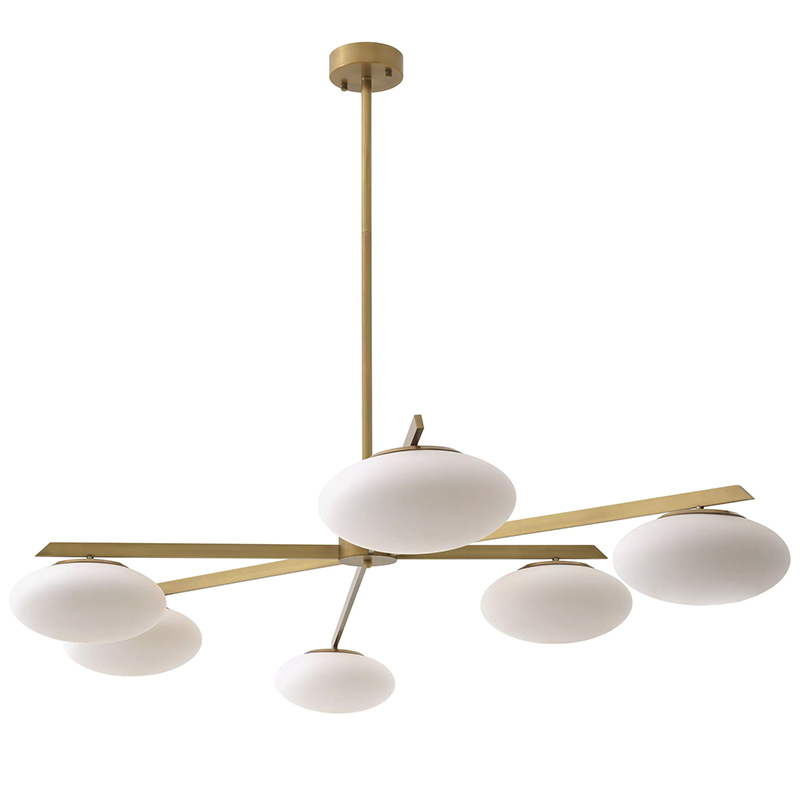 Люстра Eichholtz Chandelier Evergreen L Латунь Белый Люстра Eichholtz Chandelier Evergreen L Латунь Белый в Грозном | Loft Concept