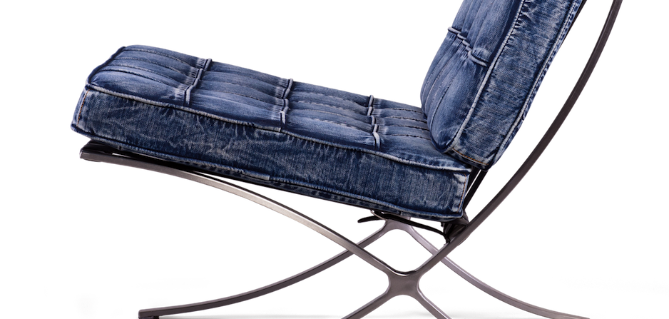 Кресло Barcelona Denim Кресло Barcelona Denim - Loft-Concept в Грозном