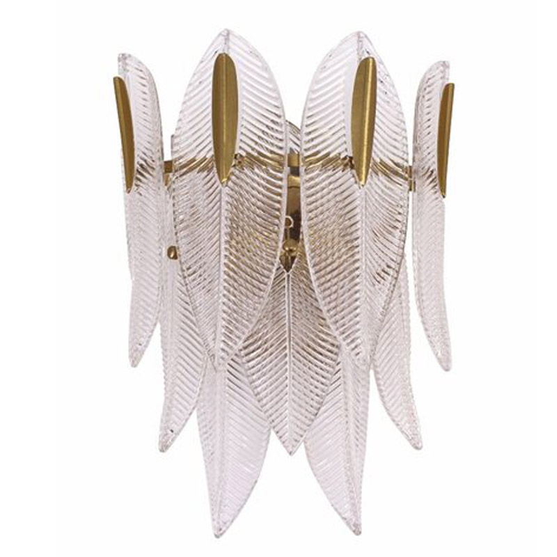 Бра Textured Glass Petals Sconce Бронза Бра Textured Glass Petals Sconce Бронза в Грозном | Loft Concept
