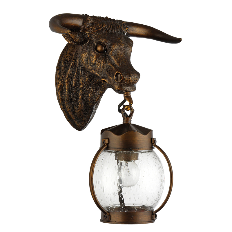 Уличный светильник Buffalo Lantern Коричневый винтаж Прозрачное Стекло Уличный светильник Buffalo Lantern Коричневый винтаж Прозрачное Стекло в Грозном | Loft Concept