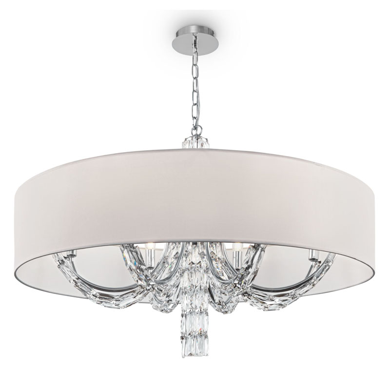 Люстра Damiana Chandelier 88 Белый Хром Люстра Damiana Chandelier 88 Белый Хром в Грозном | Loft Concept