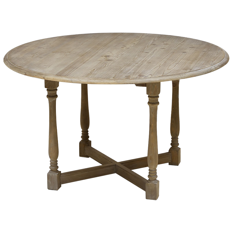 Стол круглый Morse Table из массива сосны Древесина в Грозном | Loft Concept 