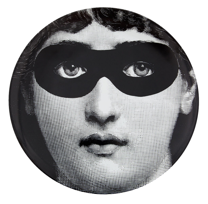 Декоративная тарелка Fornasetti 022 Черный Декоративная тарелка Fornasetti 022 Черный в Грозном | Loft Concept